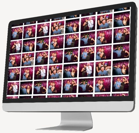 La galerie en ligne privée affichée sur un écran d'ordinateur